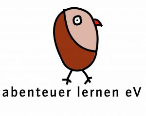 Logo abenteuer lernen e.V. Eule im Comicstil